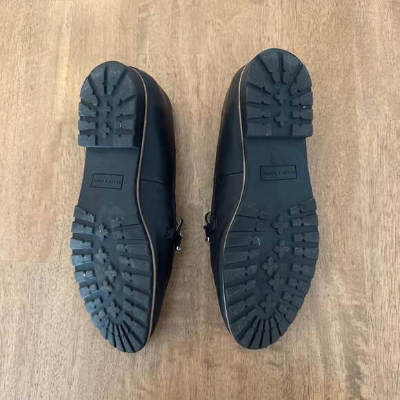 Women's Black and Navy Loafers - Picture 2 of 2